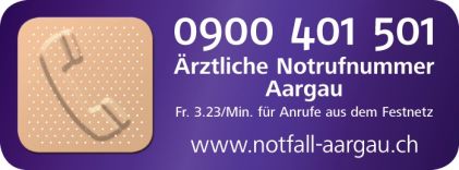 Ärztliche Notfallnummer Aargau